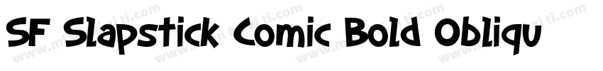 SF Slapstick Comic Bold Oblique字体转换